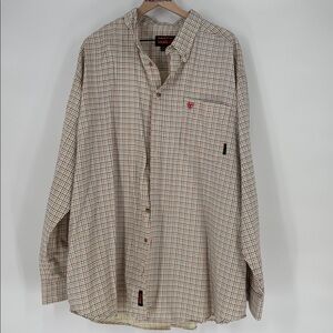 Ariat FR CAT2 Flame Resistant Shirt Men's 3xl Plaid Long Sleeve